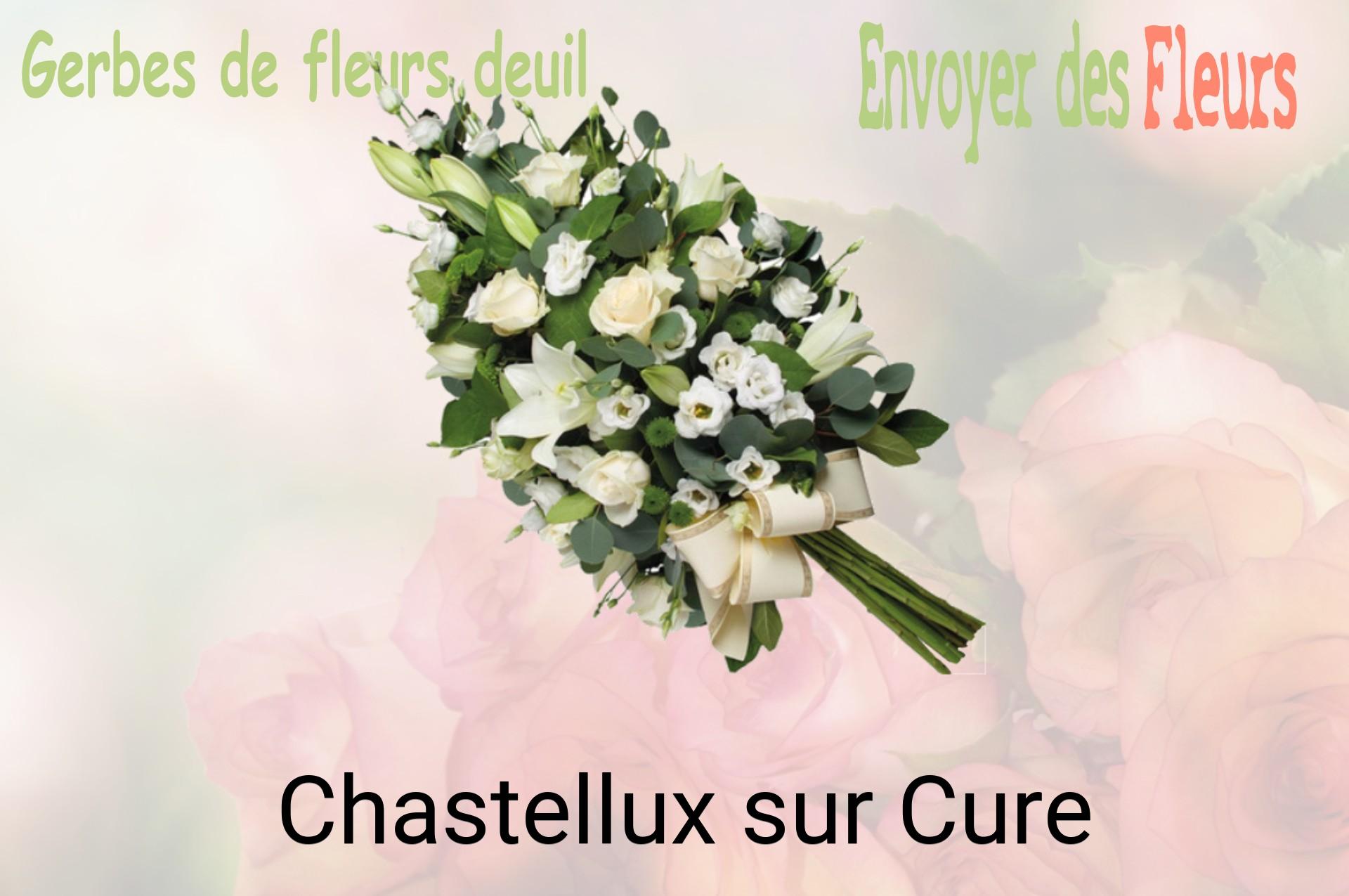 Gerbe de fleurs de deuil livrée à Chastellux-sur-Cure